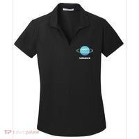 Solar System Group Costumes Gift Giant Planet Uranus Costume Great Gift Women's Dry Zone Grid Polo thumb 0