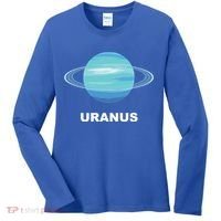 Solar System Group Costumes Gift Giant Planet Uranus Costume Great Gift Women's Long Sleeve Shirt thumb 0