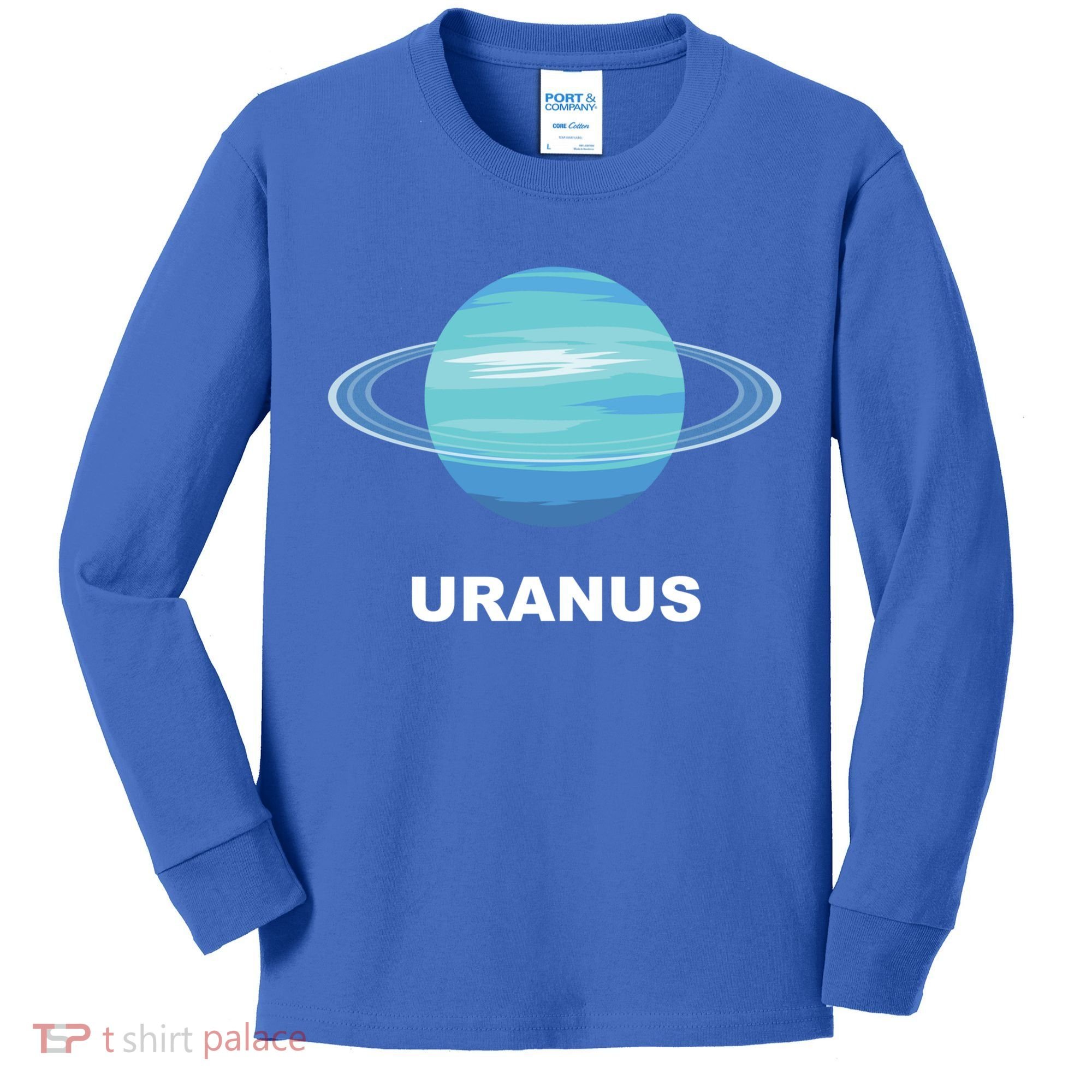 Solar System Group Costumes Gift Giant Planet Uranus Costume Great Gift Kids Long Sleeve Shirt