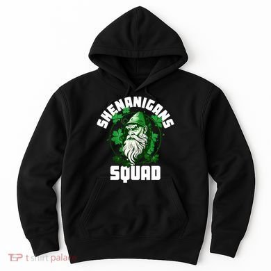 Shenanigans Squad Gnome Shamrock Matching St Patricks Day Hoodie