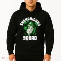 Shenanigans Squad Gnome Shamrock Matching St Patricks Day Hoodie thumb 2