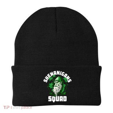Shenanigans Squad Gnome Shamrock Matching St Patricks Day Beanie
