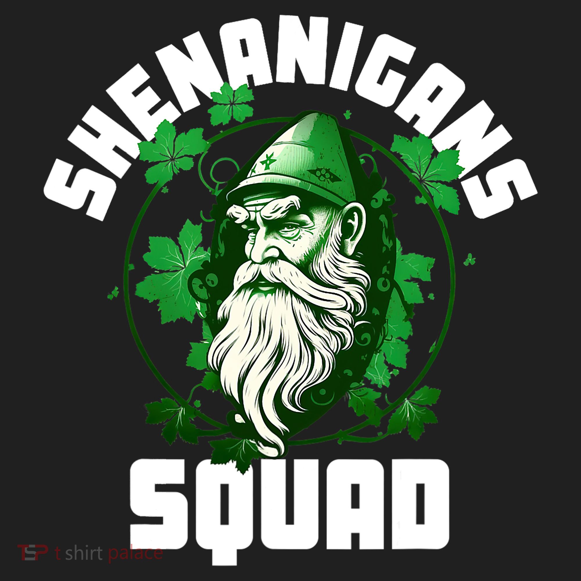 Shenanigans Squad Gnome Shamrock Matching St Patricks Day Beanie