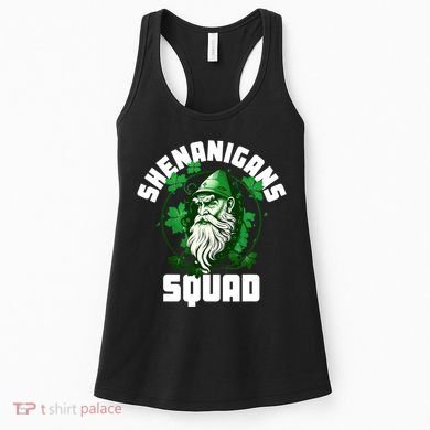 Shenanigans Squad Gnome Shamrock Matching St Patricks Day Women's Tank Top