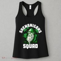 Shenanigans Squad Gnome Shamrock Matching St Patricks Day Women's Tank Top thumb 3