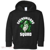 Shenanigans Squad Gnome Shamrock Matching St Patricks Day Toddler Hoodie thumb 0