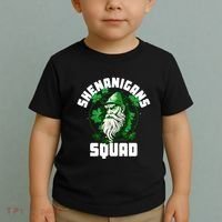 Shenanigans Squad Gnome Shamrock Matching St Patricks Day Toddler T-Shirt thumb 2