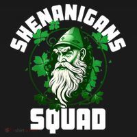 Shenanigans Squad Gnome Shamrock Matching St Patricks Day Visor thumb 3