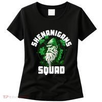 Shenanigans Squad Gnome Shamrock Matching St Patricks Day Women's T-Shirt thumb 0