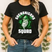 Shenanigans Squad Gnome Shamrock Matching St Patricks Day Women's T-Shirt thumb 2