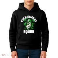 Shenanigans Squad Gnome Shamrock Matching St Patricks Day Kids Hoodie thumb 4