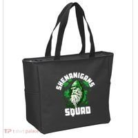 Shenanigans Squad Gnome Shamrock Matching St Patricks Day Tote Bag thumb 2
