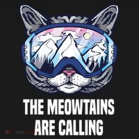 Ski Snowboard Goggles Funny The Meowtains Are Calling Gift Ornament thumb 1