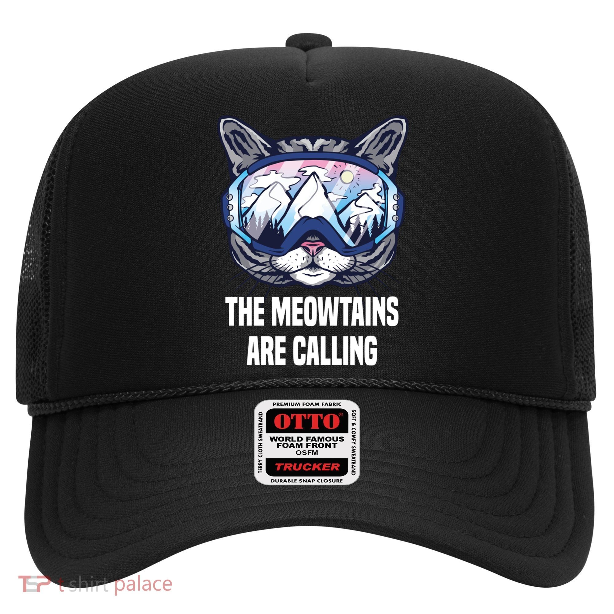 Ski Snowboard Goggles Funny The Meowtains Are Calling Gift Hat