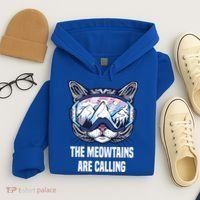 Ski Snowboard Goggles Funny The Meowtains Are Calling Gift Hoodie thumb 4