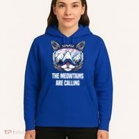 Ski Snowboard Goggles Funny The Meowtains Are Calling Gift Hoodie thumb 5