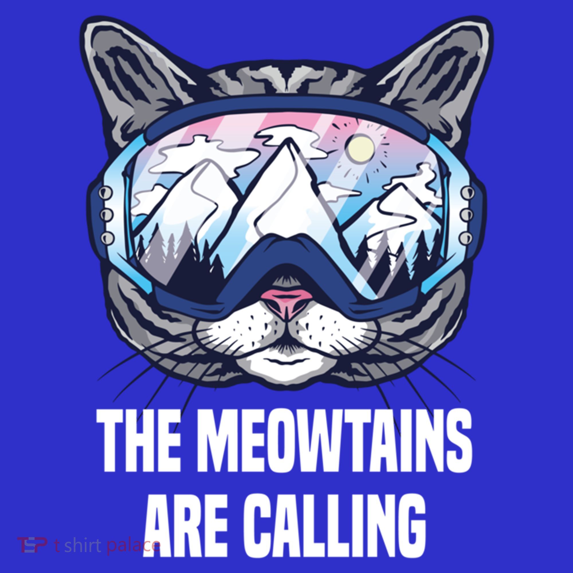 Ski Snowboard Goggles Funny The Meowtains Are Calling Gift Polo
