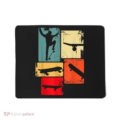 Skater Skateboarder Gift Retro Skateboard Gift For Boys Youth Gift Mousepad