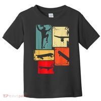 Skater Skateboarder Gift Retro Skateboard Gift For Boys Youth Gift Toddler T-Shirt thumb 0