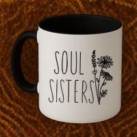 Soul Sisters Gift Best Friend Wildflower Friendship Gift Coffee Mug thumb 2