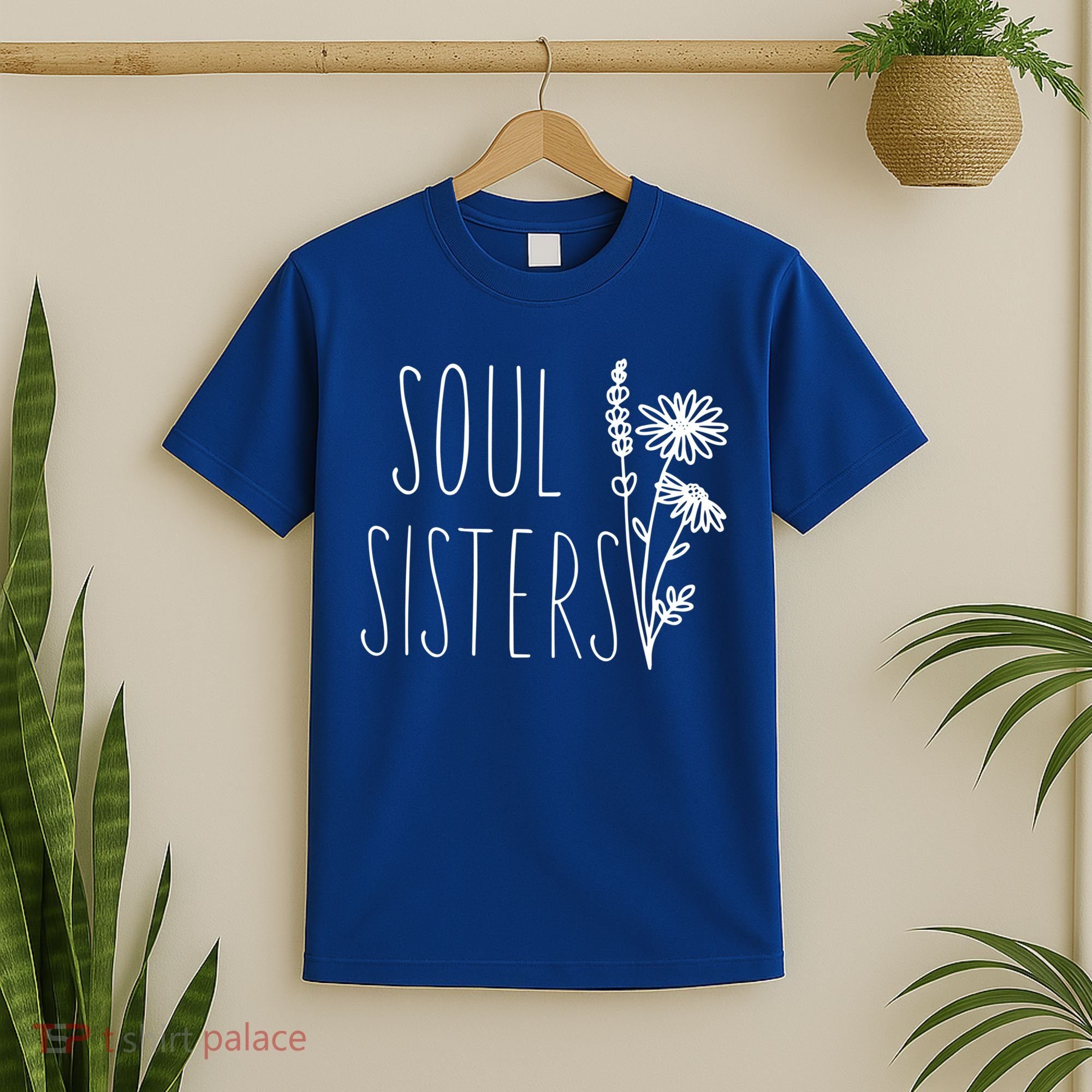 Soul Sisters Gift Best Friend Wildflower Friendship Gift T-Shirt
