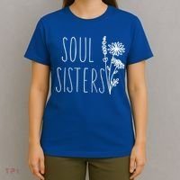 Soul Sisters Gift Best Friend Wildflower Friendship Gift T-Shirt thumb 4