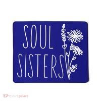 Soul Sisters Gift Best Friend Wildflower Friendship Gift Mousepad thumb 0