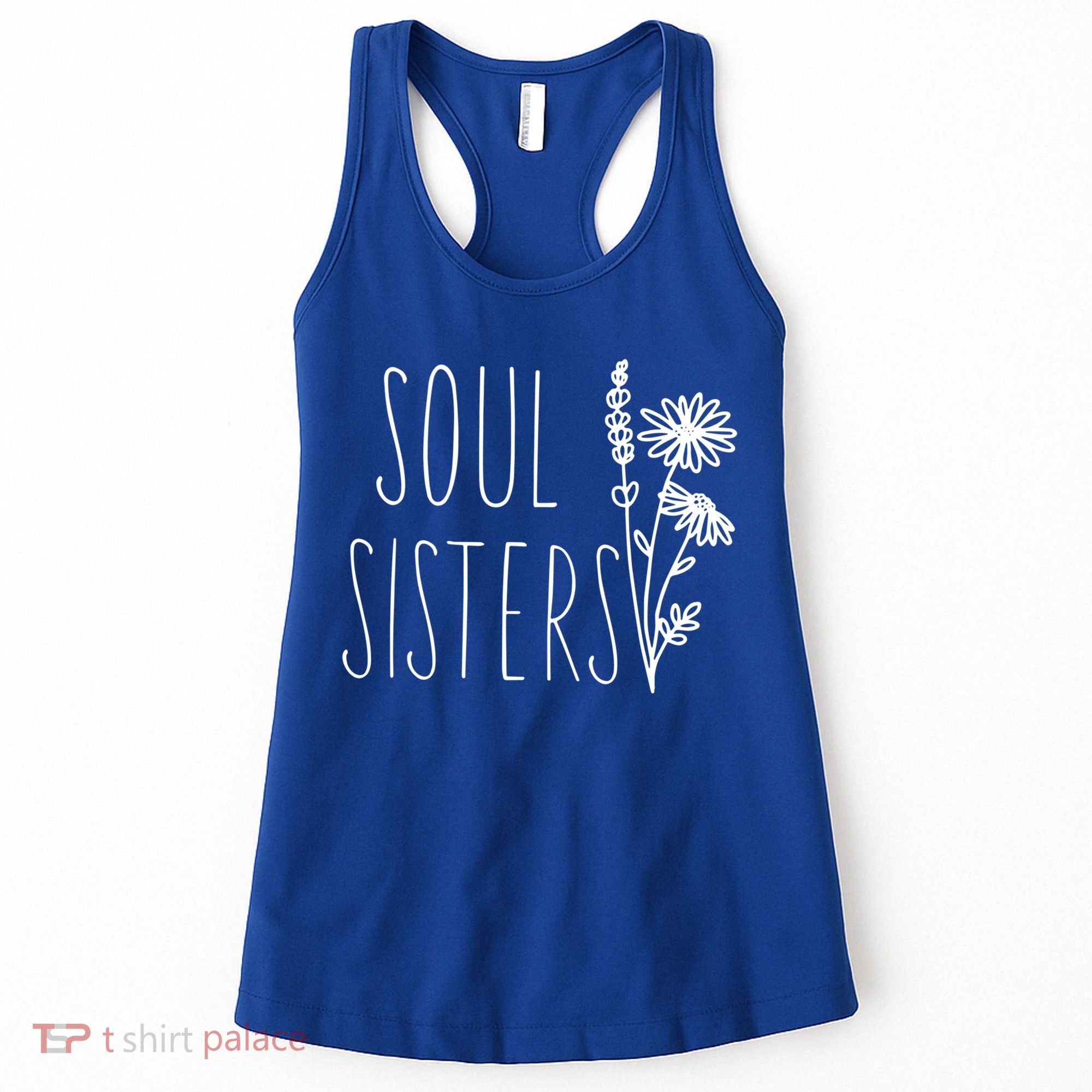 Soul Sisters Gift Best Friend Wildflower Friendship Gift Women's Tank Top