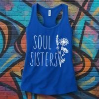 Soul Sisters Gift Best Friend Wildflower Friendship Gift Women's Tank Top thumb 3