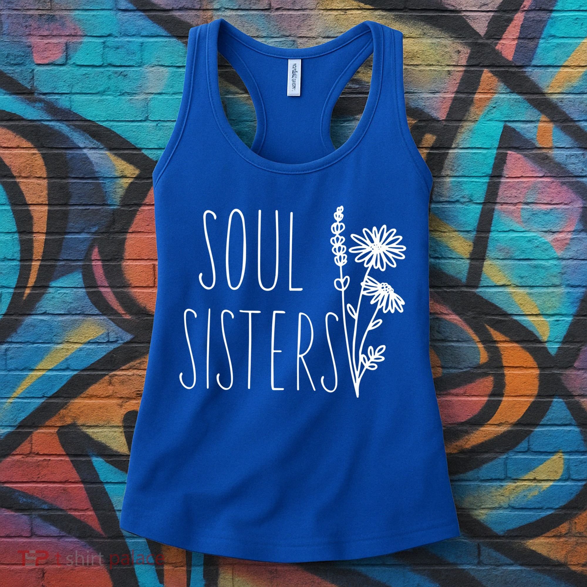 Soul Sisters Gift Best Friend Wildflower Friendship Gift Women's Tank Top