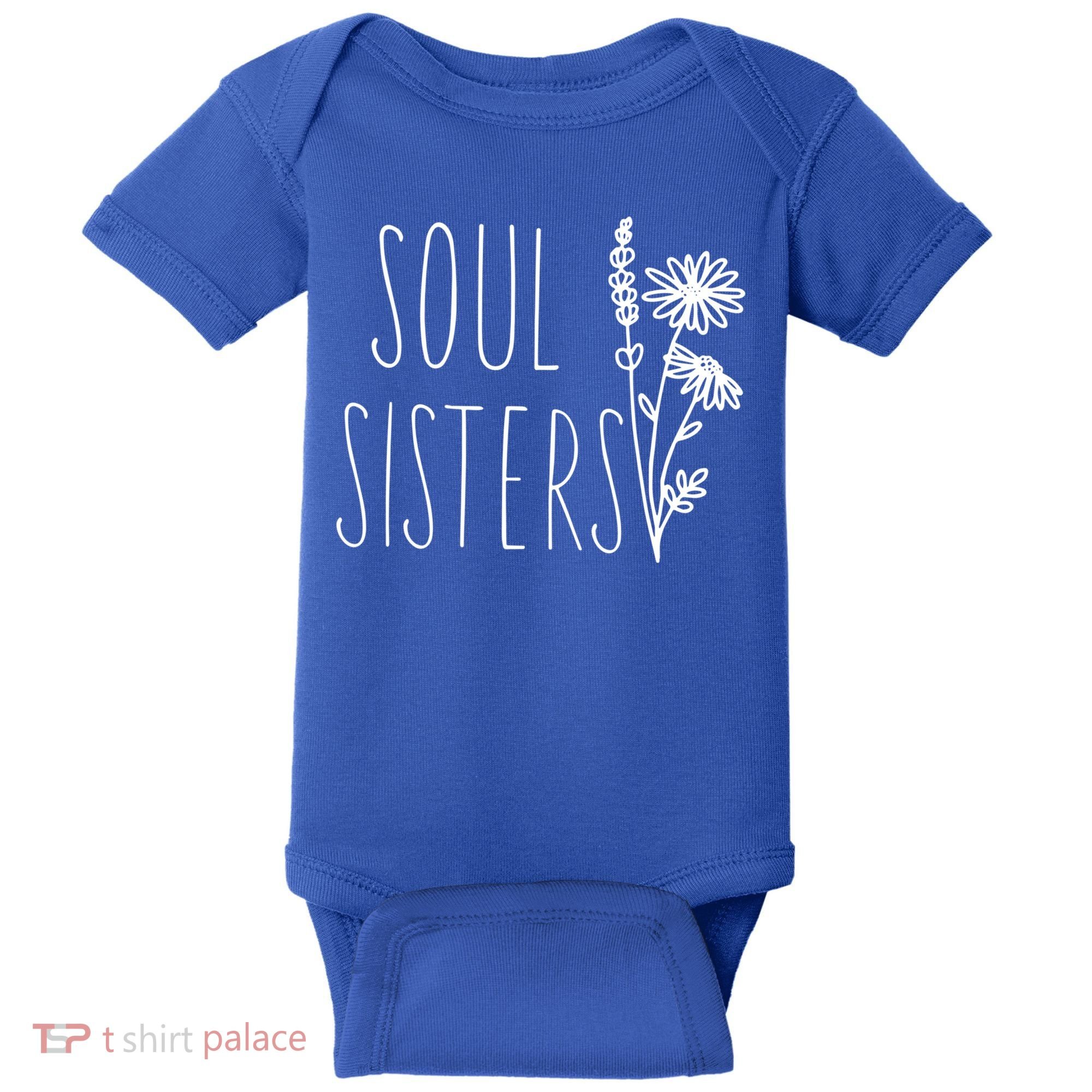 Soul Sisters Gift Best Friend Wildflower Friendship Gift Baby Bodysuit