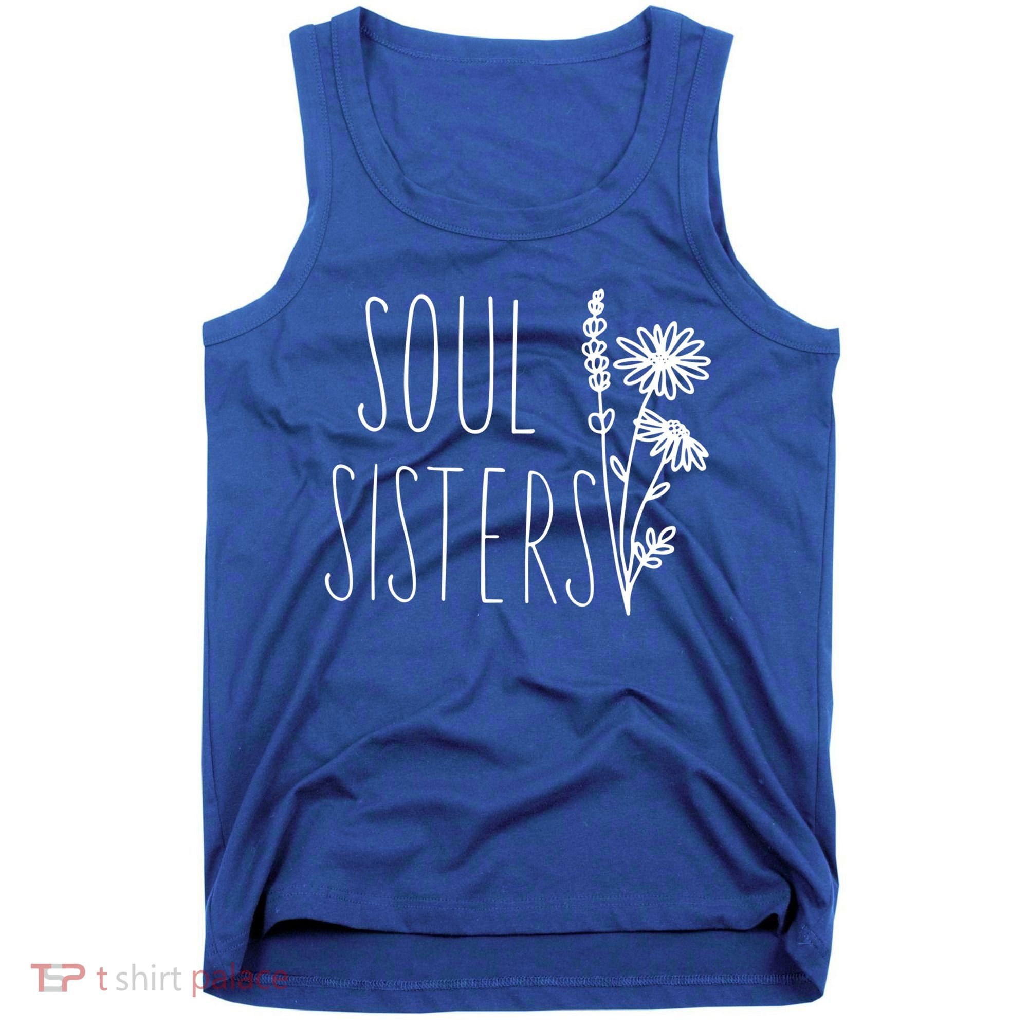 Soul Sisters Gift Best Friend Wildflower Friendship Gift Tank Top