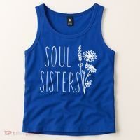 Soul Sisters Gift Best Friend Wildflower Friendship Gift Tank Top thumb 2