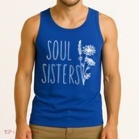 Soul Sisters Gift Best Friend Wildflower Friendship Gift Tank Top thumb 3