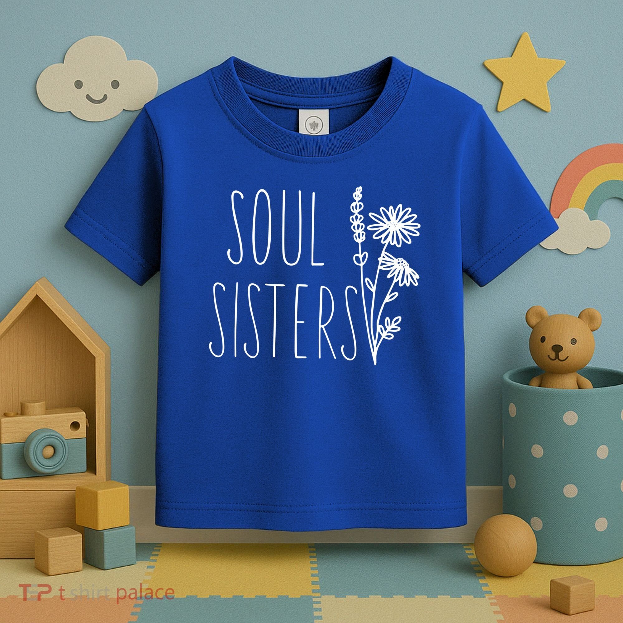 Soul Sisters Gift Best Friend Wildflower Friendship Gift Toddler T-Shirt
