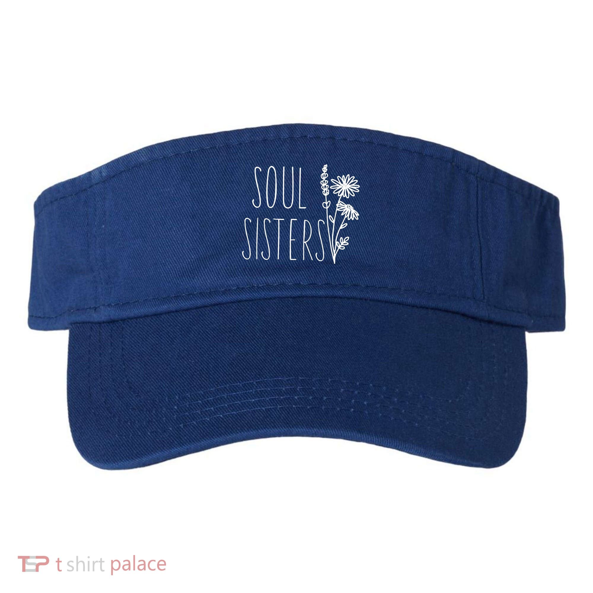Soul Sisters Gift Best Friend Wildflower Friendship Gift Visor