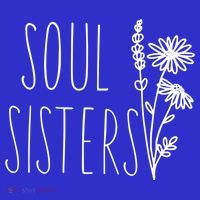 Soul Sisters Gift Best Friend Wildflower Friendship Gift Women's V-Neck T-Shirt thumb 3