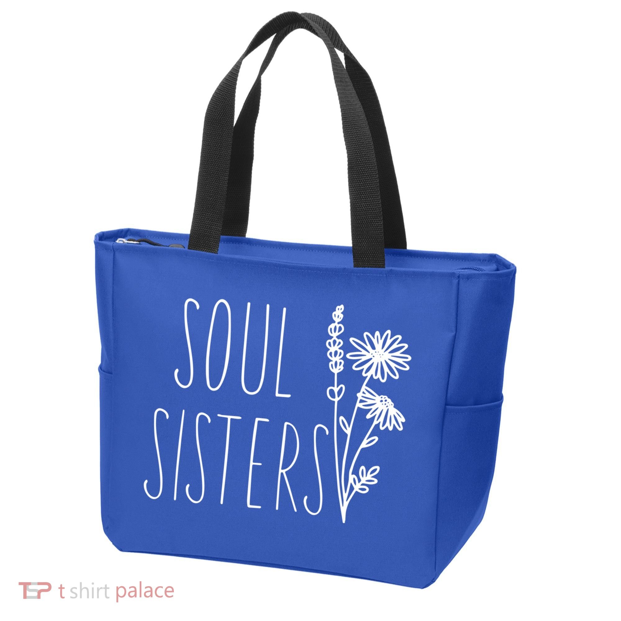 Soul Sisters Gift Best Friend Wildflower Friendship Gift Tote Bag