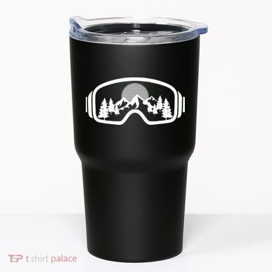 Ski Snowboard Goggles Skiing Snow Mountain Winter Gift Tumbler