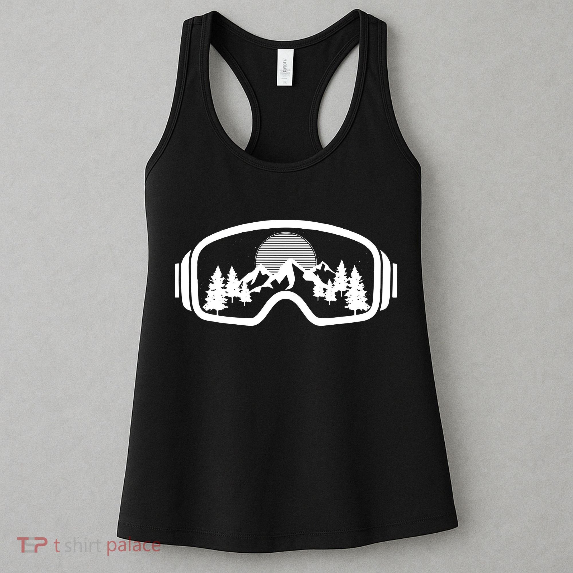 Ski Snowboard Goggles Skiing Snow Mountain Winter Gift Women's Tank Top