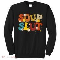 Soup Slut Groovy Sarcastic Funny Saying Christmas Sweatshirt thumb 0