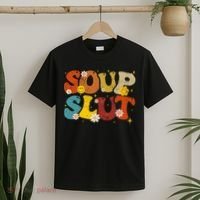 Soup Slut Groovy Sarcastic Funny Saying Christmas T-Shirt thumb 2