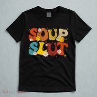 Soup Slut Groovy Sarcastic Funny Saying Christmas T-Shirt thumb 5