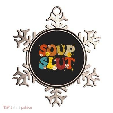 Soup Slut Groovy Sarcastic Funny Saying Christmas Ornament