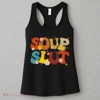 Soup Slut Groovy Sarcastic Funny Saying Christmas Women's Tank Top thumb 3