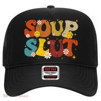 Soup Slut Groovy Sarcastic Funny Saying Christmas Hat thumb 0