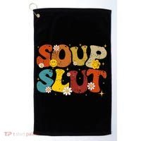 Soup Slut Groovy Sarcastic Funny Saying Christmas Golf Towel thumb 0