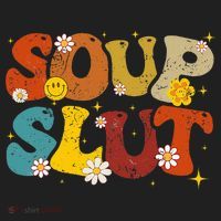 Soup Slut Groovy Sarcastic Funny Saying Christmas Golf Towel thumb 3