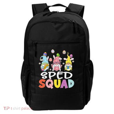 Sped Squad Gnome Eggs Teacher Student Easter Day Backpack