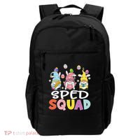 Sped Squad Gnome Eggs Teacher Student Easter Day Backpack thumb 0